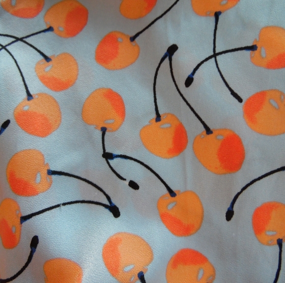 Free People Blue and Orange Blouse - Picture 3 of 12